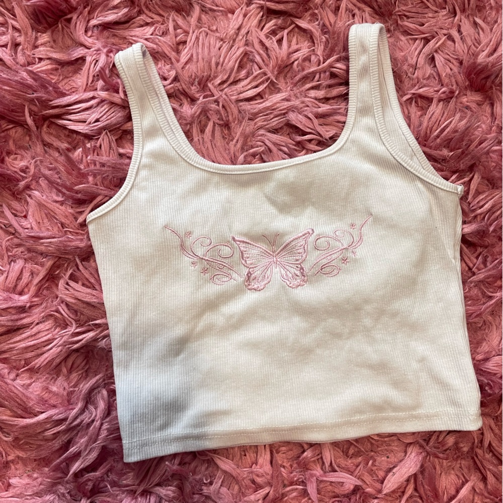 Y2k butterfly shein tank